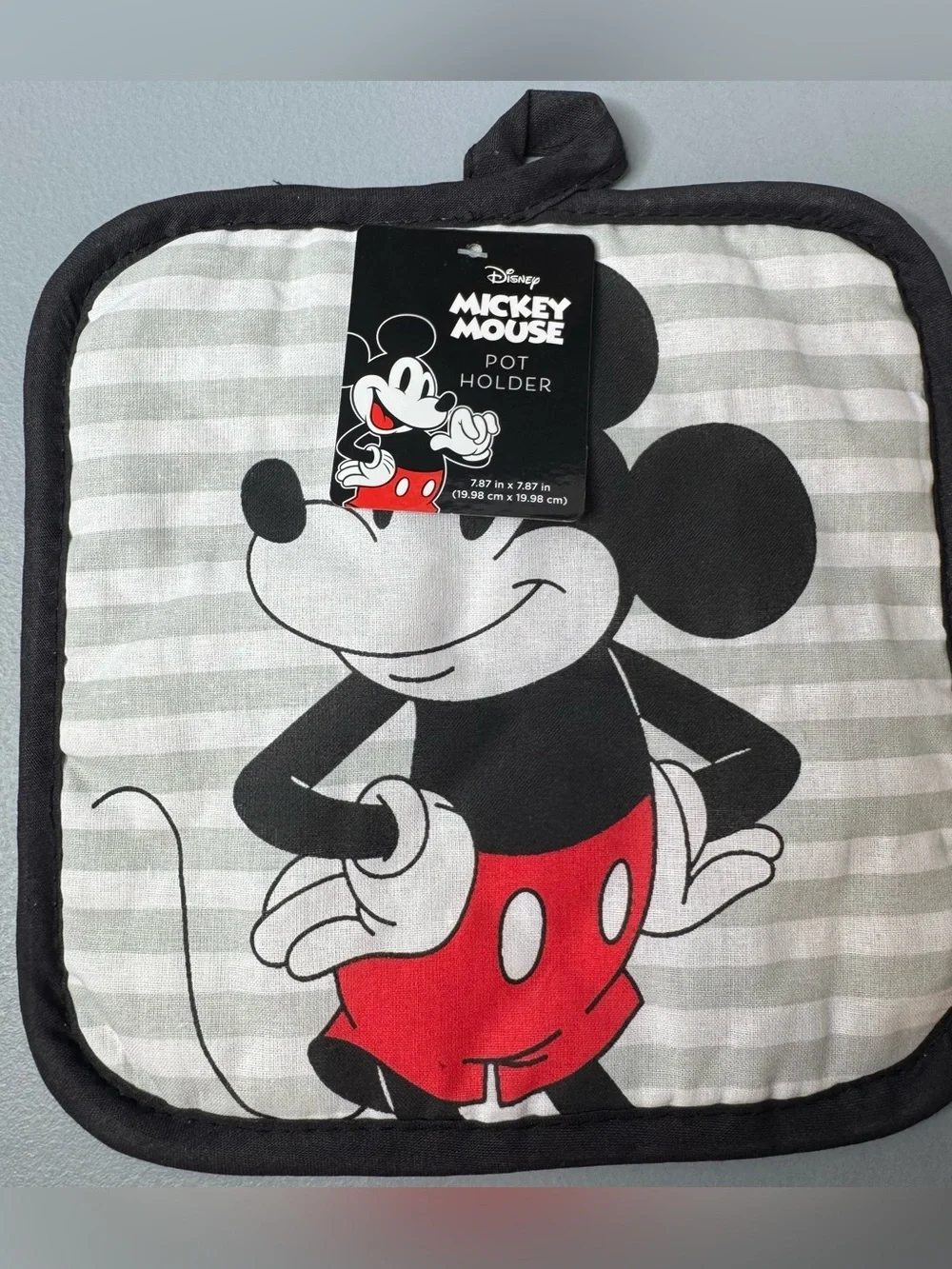 Disney Mickey Mouse Pot Holder vintage character kitchen linen signature color